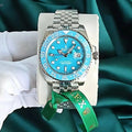 RO.LEXOyster perpetual Gmt master Steel-Aqua Blue