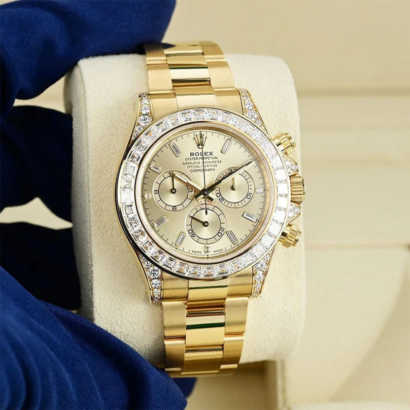 Chronograph Daytona Gold & Diamonds Men'S Watch