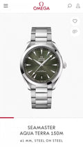 Omega Sea Master Aqua Terra 150M Steel Green