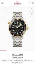 Omega Sea Master Diver 300 Automatic Gold Black